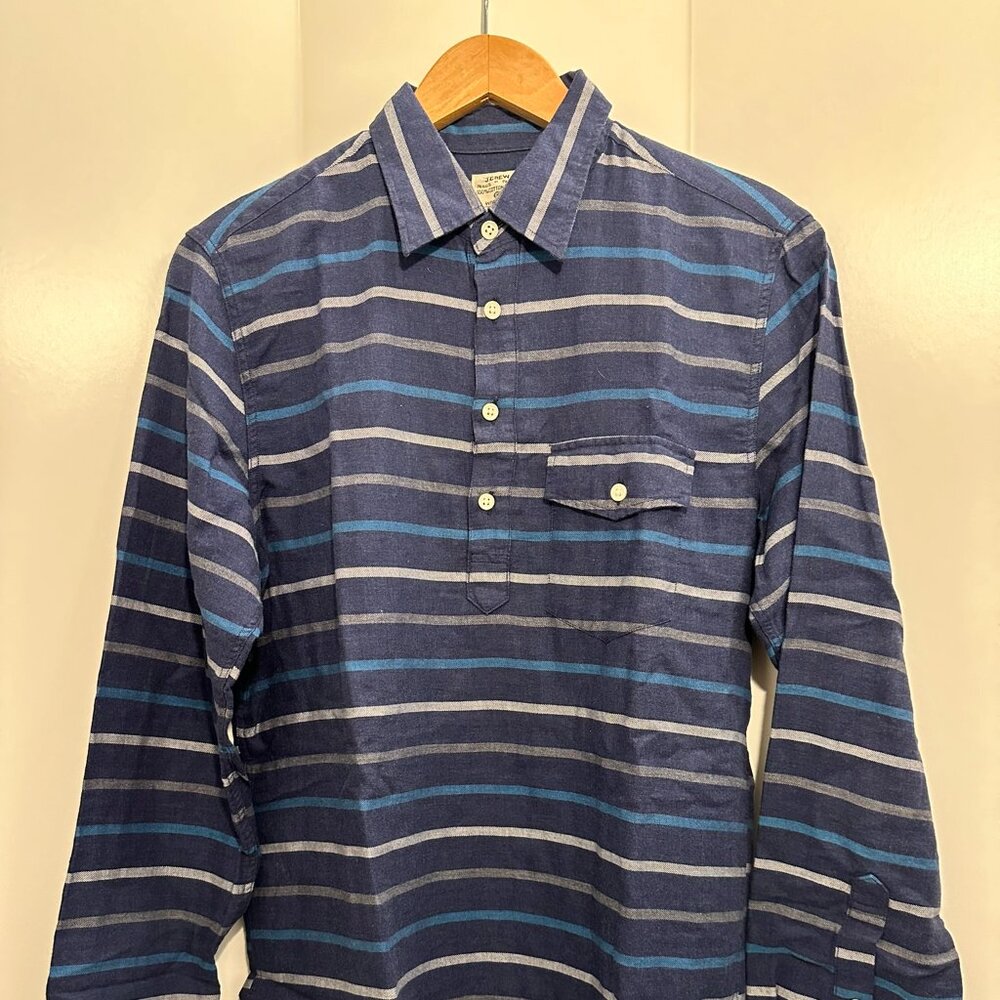 J. Crew Workman shirt – Navy Stripe – Small